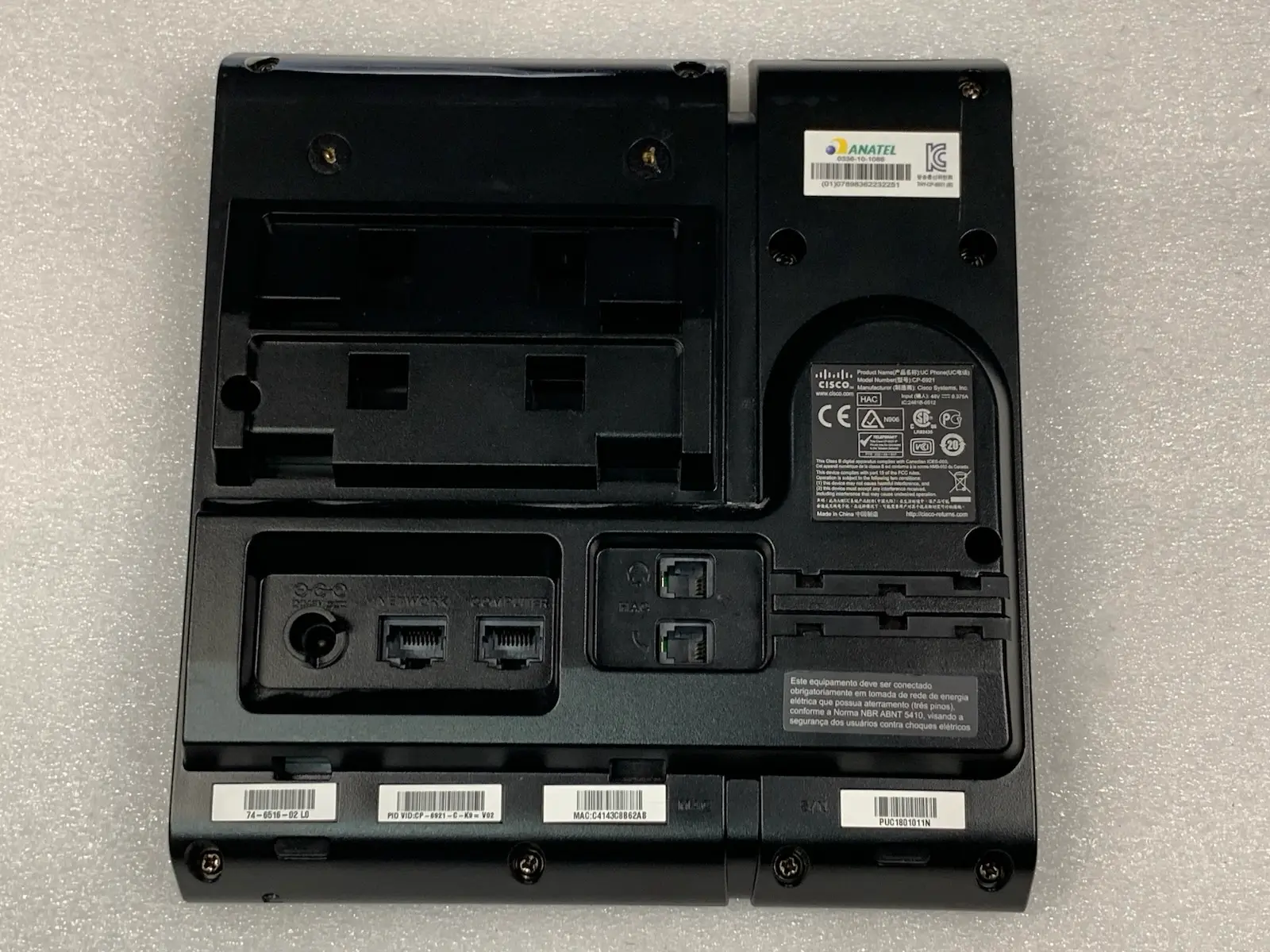 10x Cisco CP-6921 UC IP PoE Voip Business Office Phone Handsets