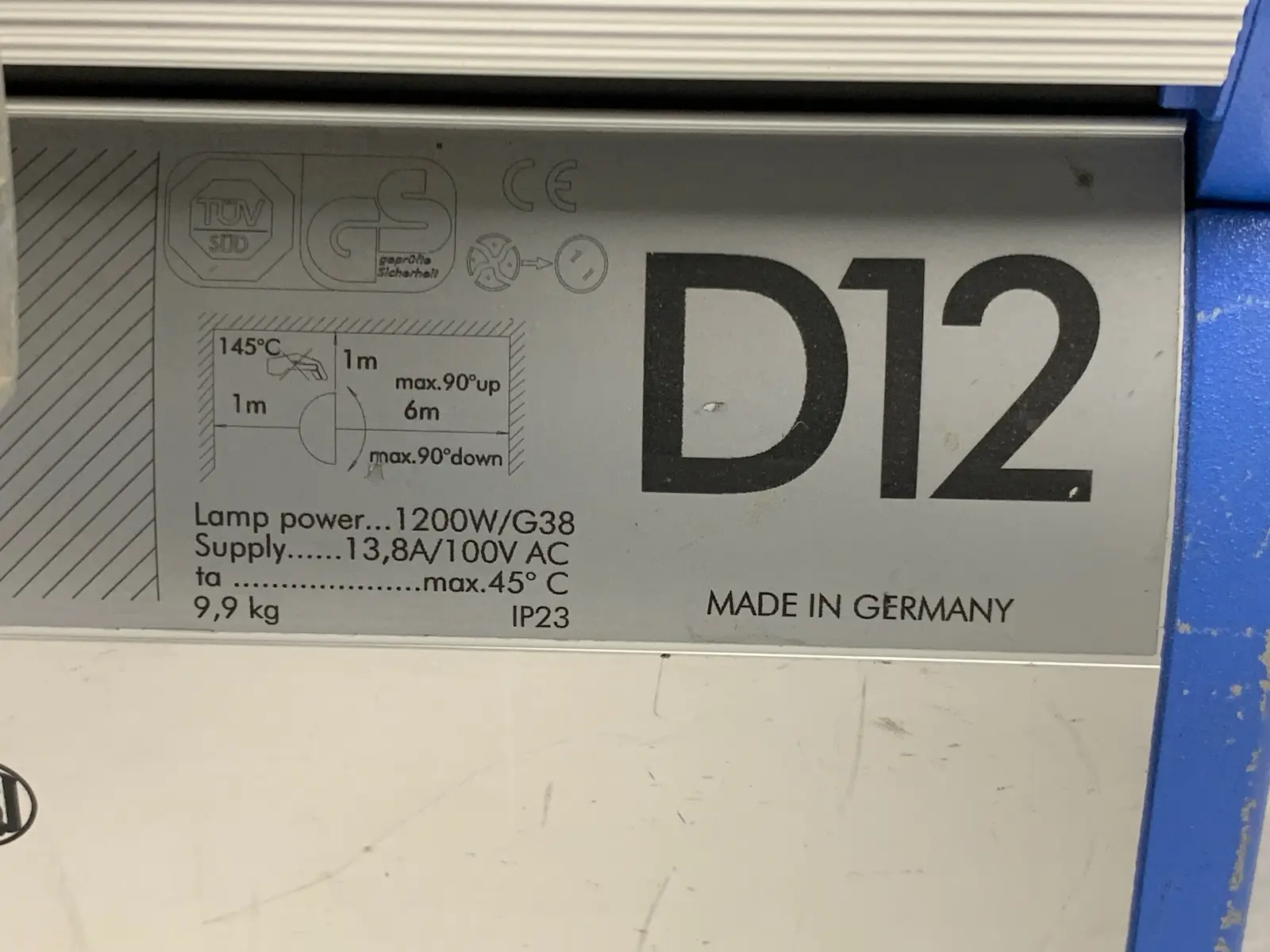 ARRI Daylight D12 Professional Film Studio HMI 1200W Fresnel Head Light