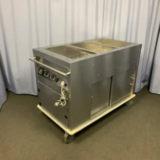 Culinaire CBMH3-M Mobile Bain Marie 3 Pan Hot Cupboard Commercial Food Warmer