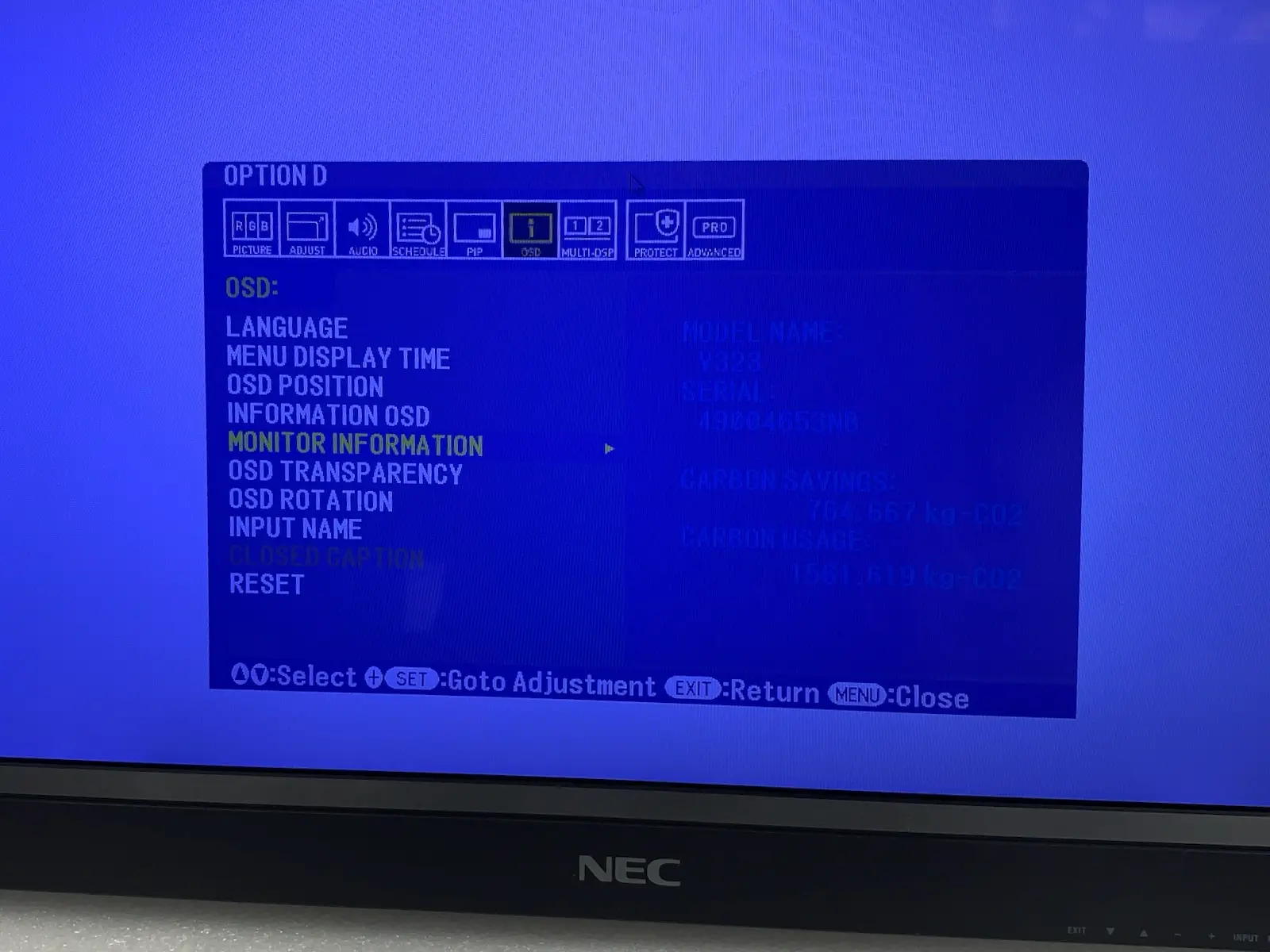 NEC MultiSync V323 32" LED Commercial Monitor + Integrated Intel OPS PC - FHD