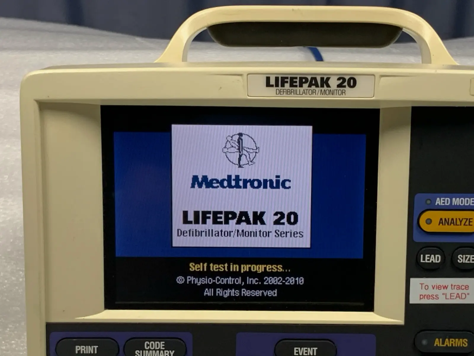 Physio-Control Lifepak 20 Monitor - Pacing & SpO2